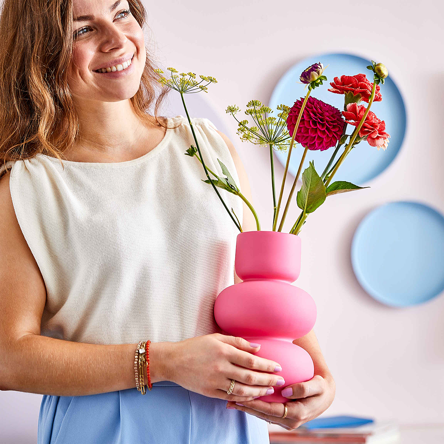 PINK vaza ceramica 25cm