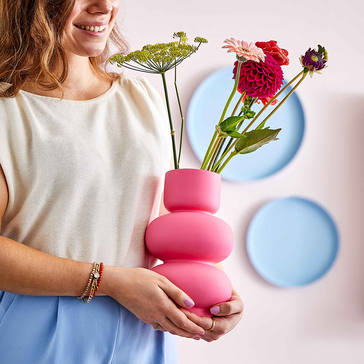 PINK vaza ceramica 25cm