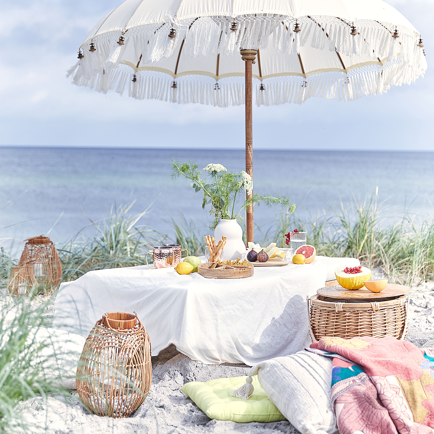 FIORE patura cu flori 170x130cm