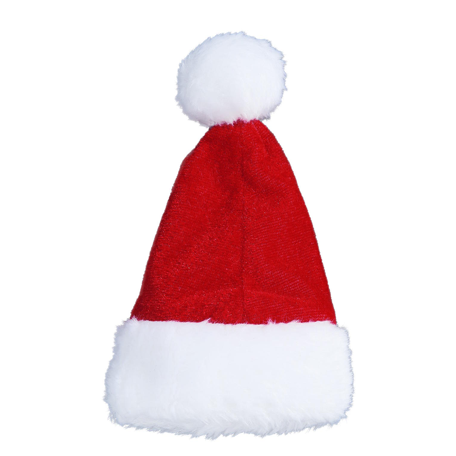 SANTA caciula catifea rosie 16cm