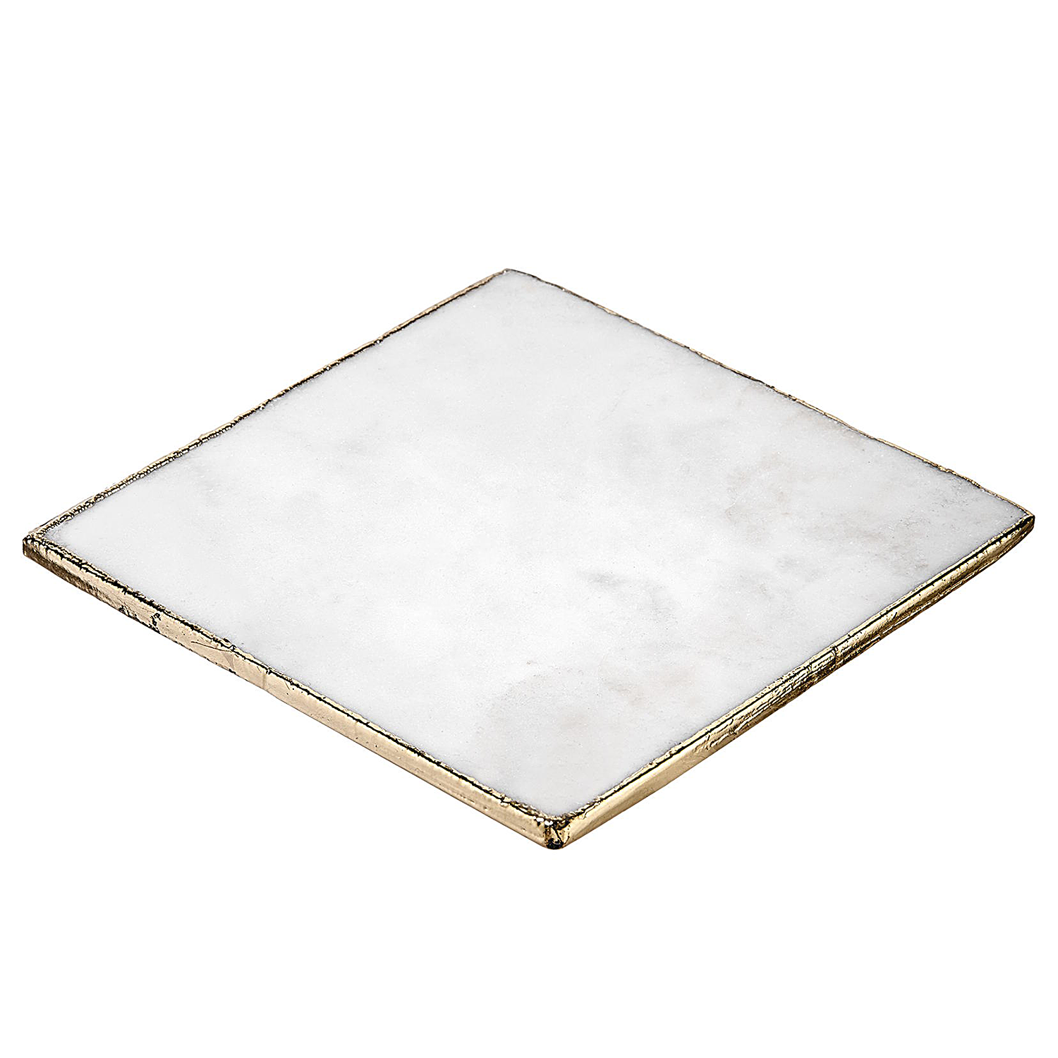 MARBLE suport pahare marmura cu margine aurie