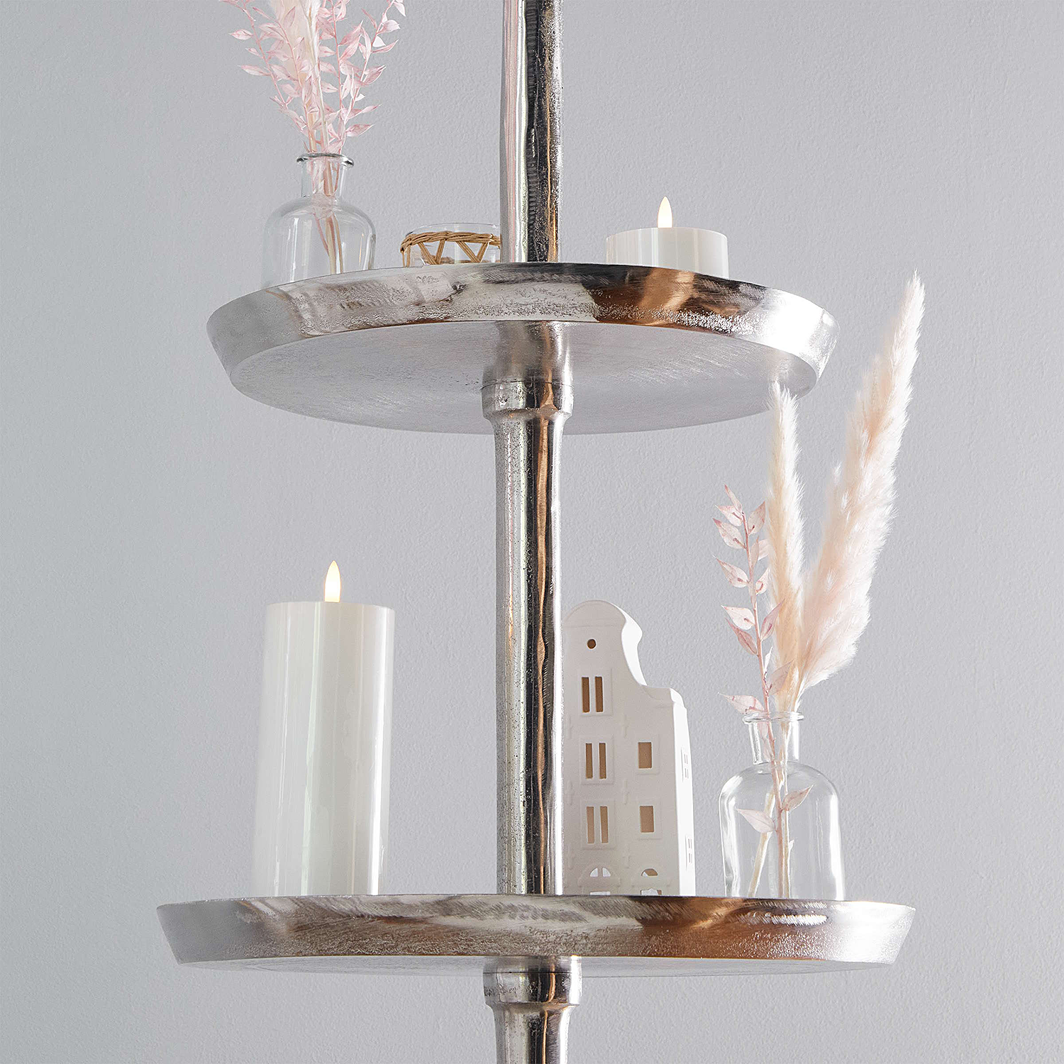 BANQUET etajera 6 nivele 200cm, argintie