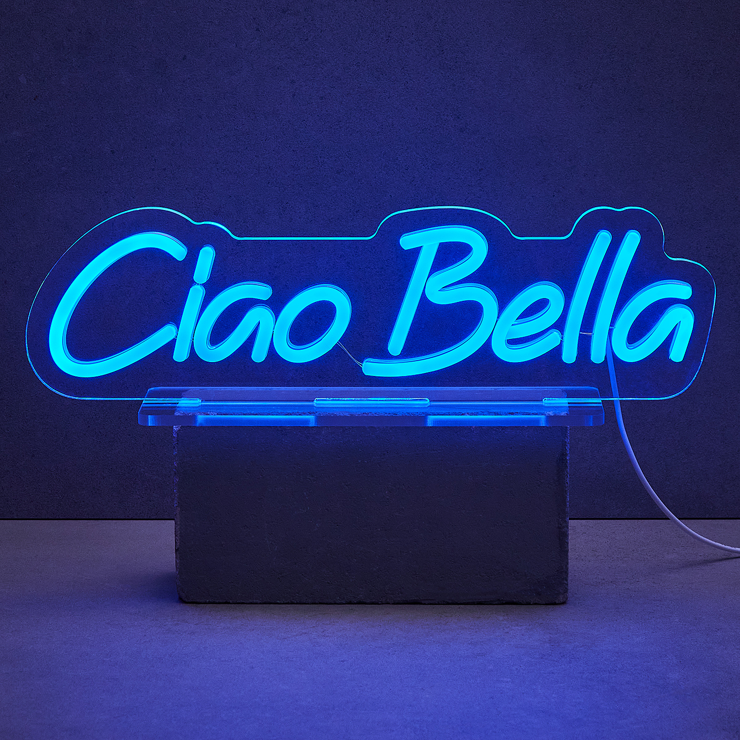 NEON VIBES semn LED Ciao Bella, USB
