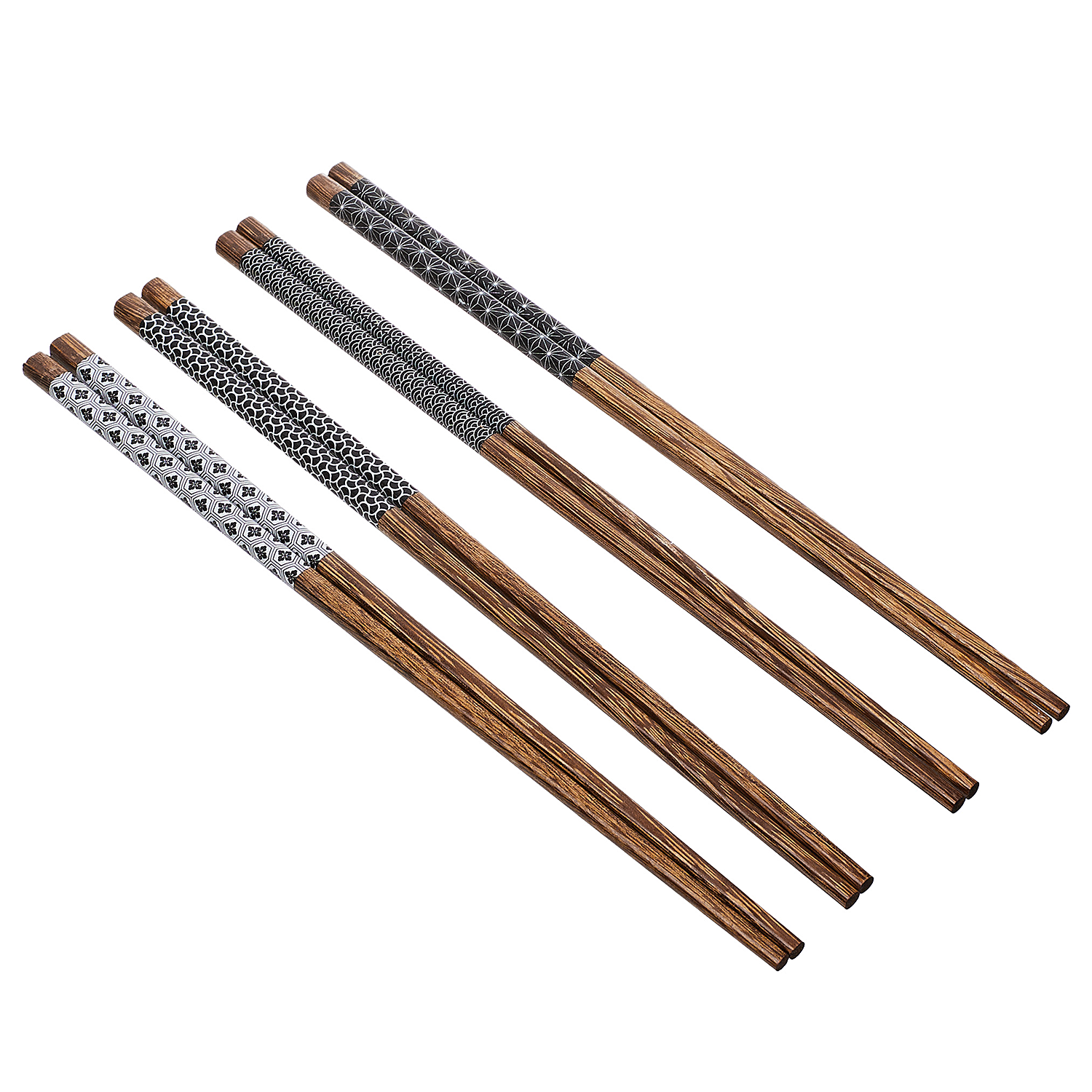 MIKADO bete din lemn pentru mancare, set de 4