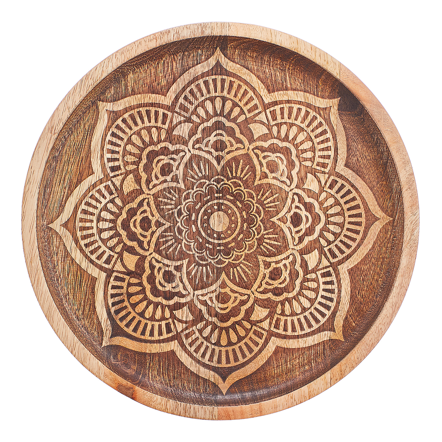 MEHENDI farfurie decorativa din lemn Ø30cm