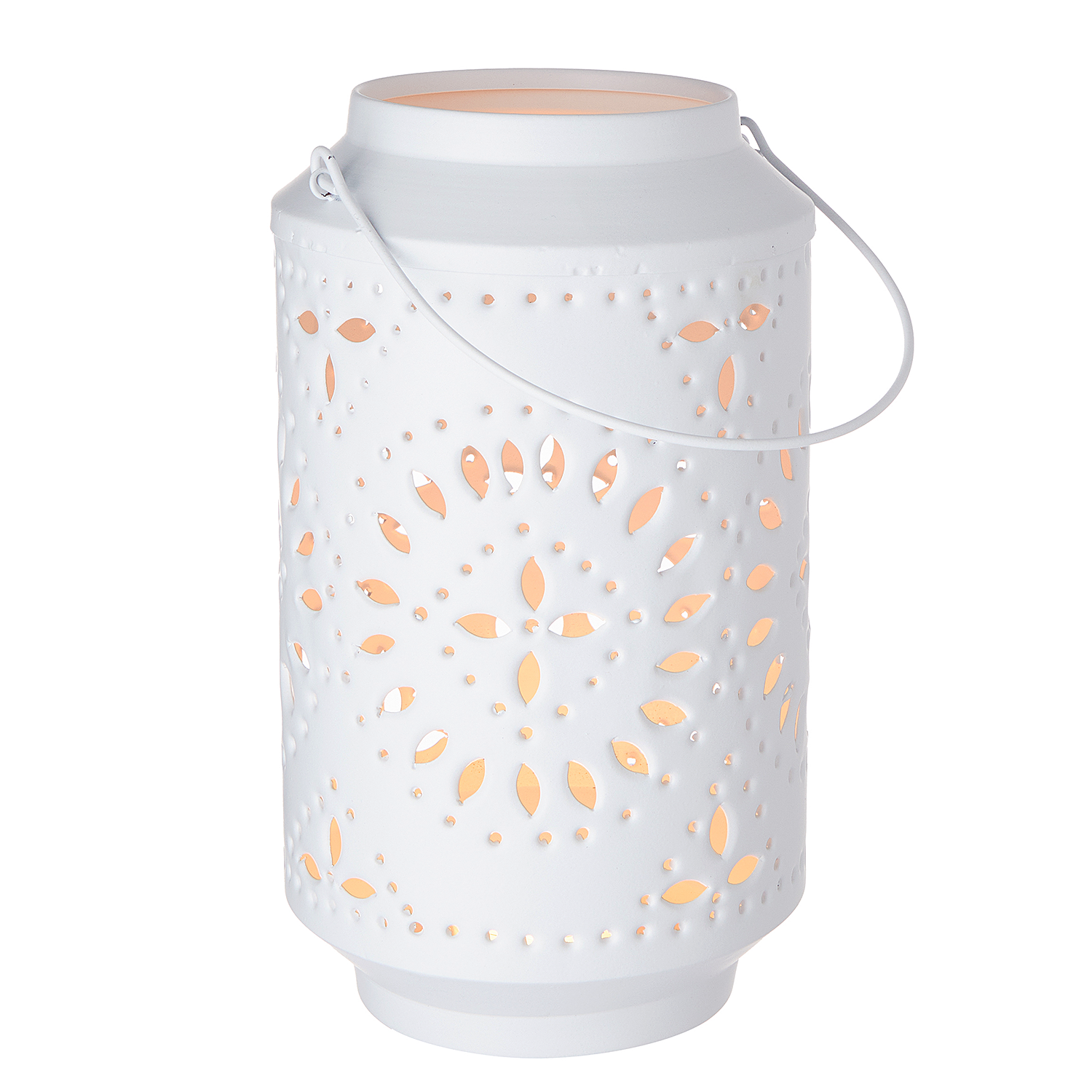 IBIZA felinar metalic 30cm, alb