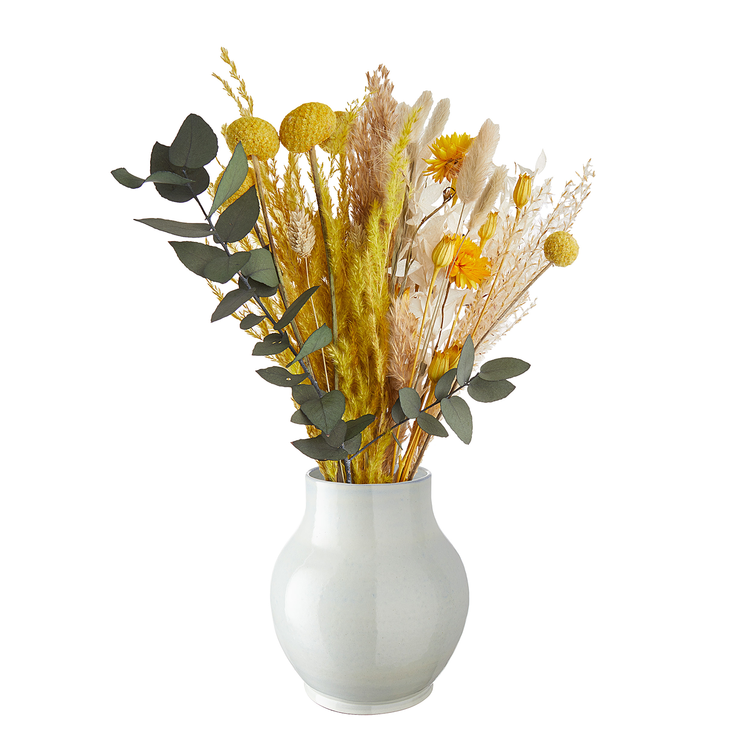 PAULA vaza ceramica 25cm, alba