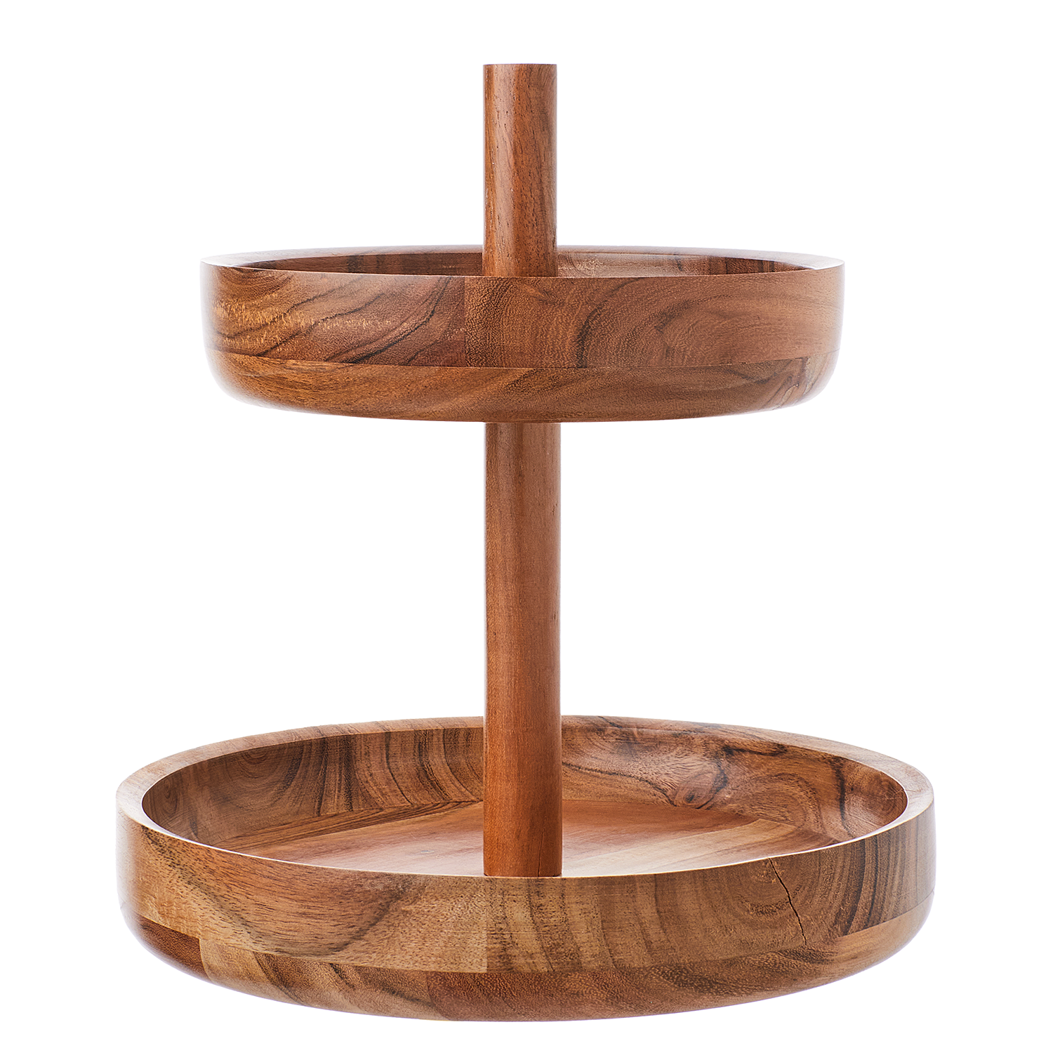 ACACIA tava din lemn 2 niveluri h 27cm