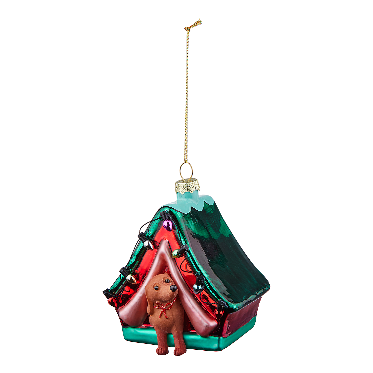 HANG ON ornament sticla casuta caine