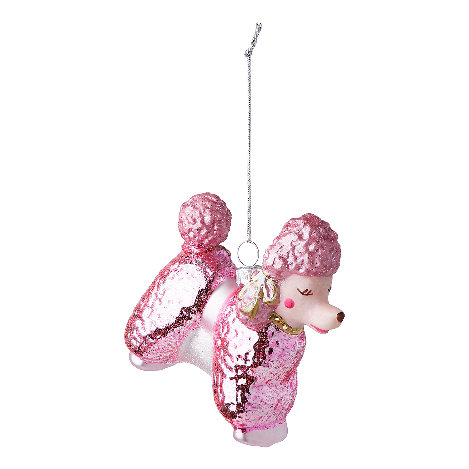 HANG ON ornament din sticla pudel