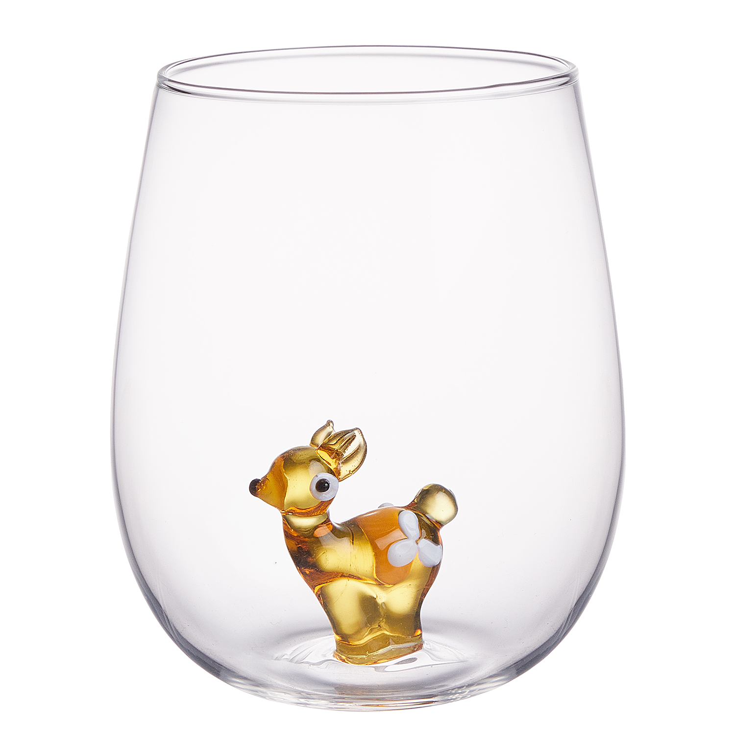 MERRY & JOY pahar decorativ 450 ml - cerb