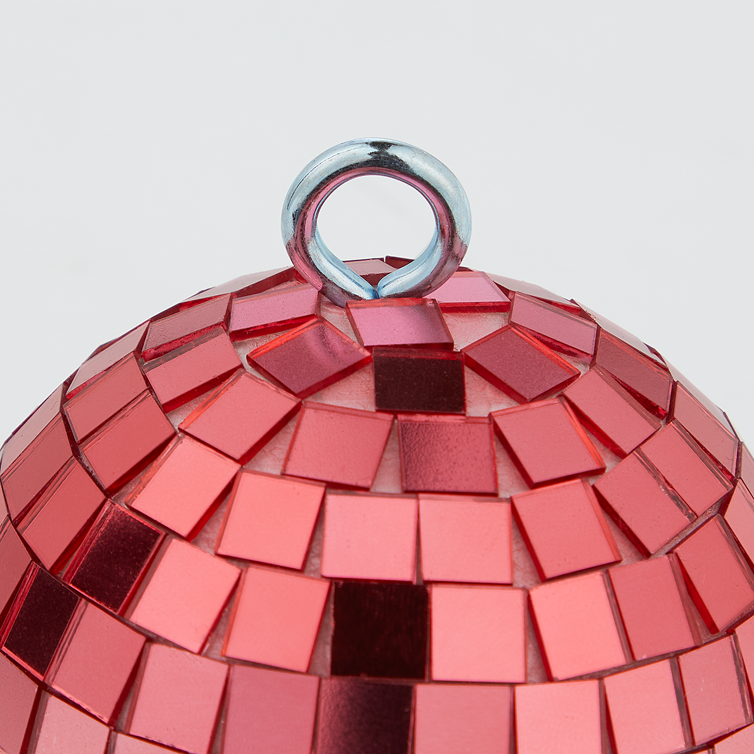 DISCO bila oglinda Ø8cm, roz/auriu