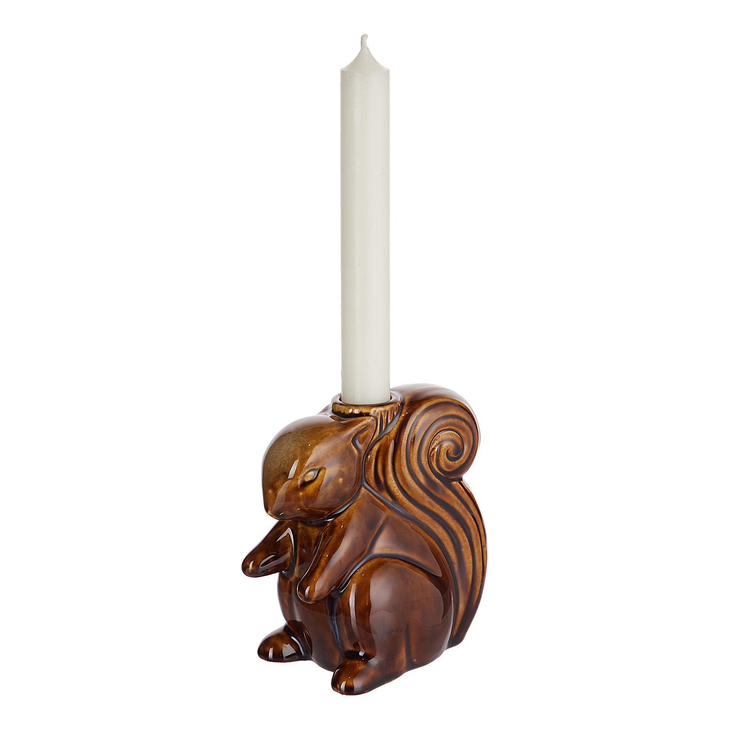 SQUIRREL suport pentru lumanare ceramic 12cm