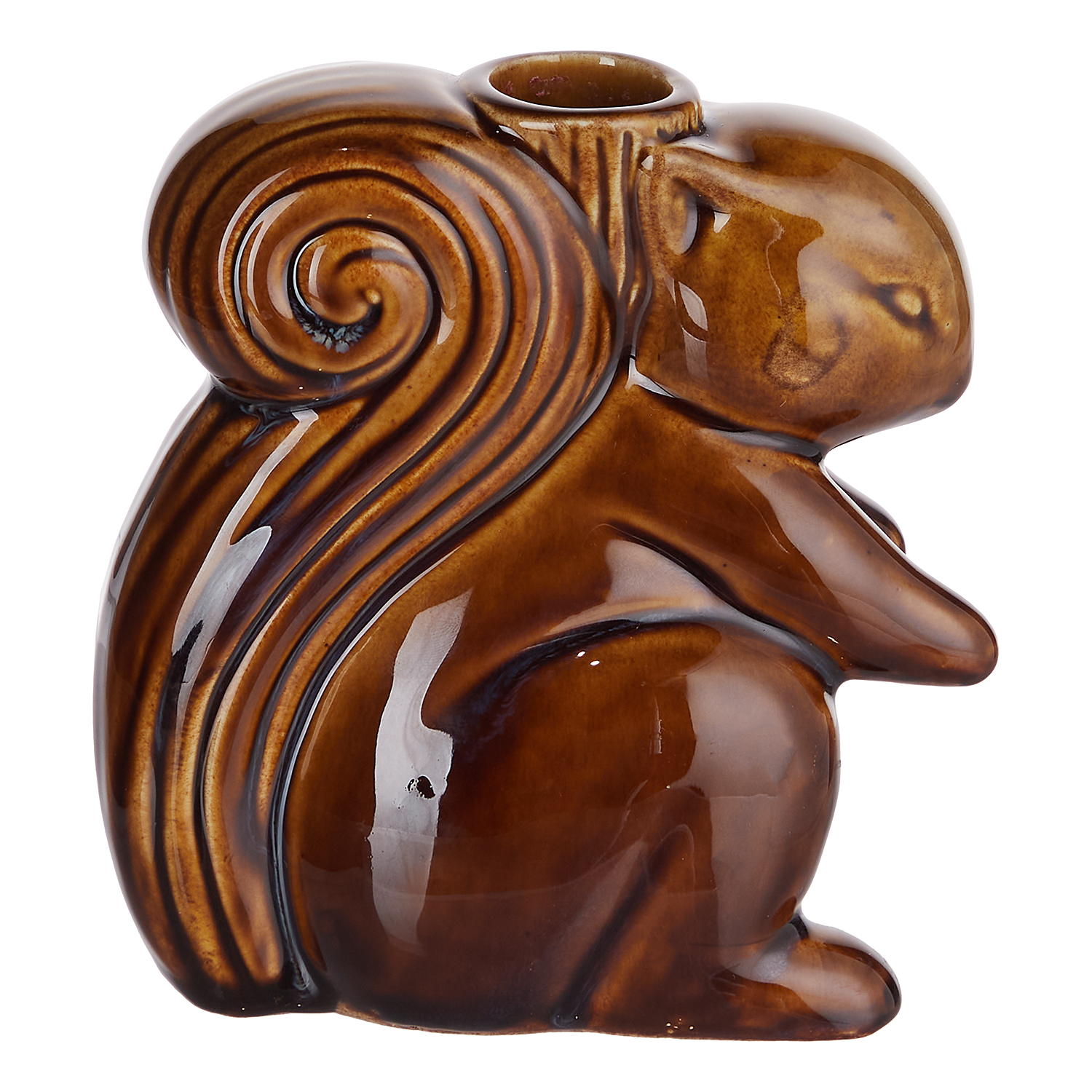 SQUIRREL suport pentru lumanare ceramic 12cm