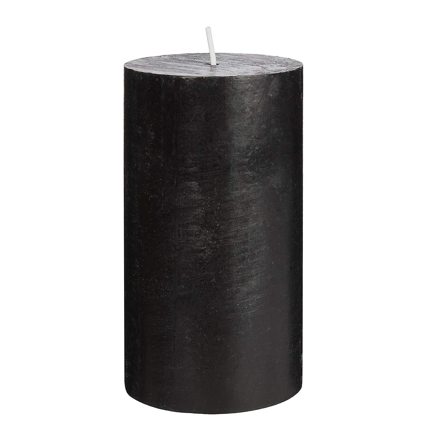 RUSTIC lumanare cilindrica Ø6,8xH13cm, negru