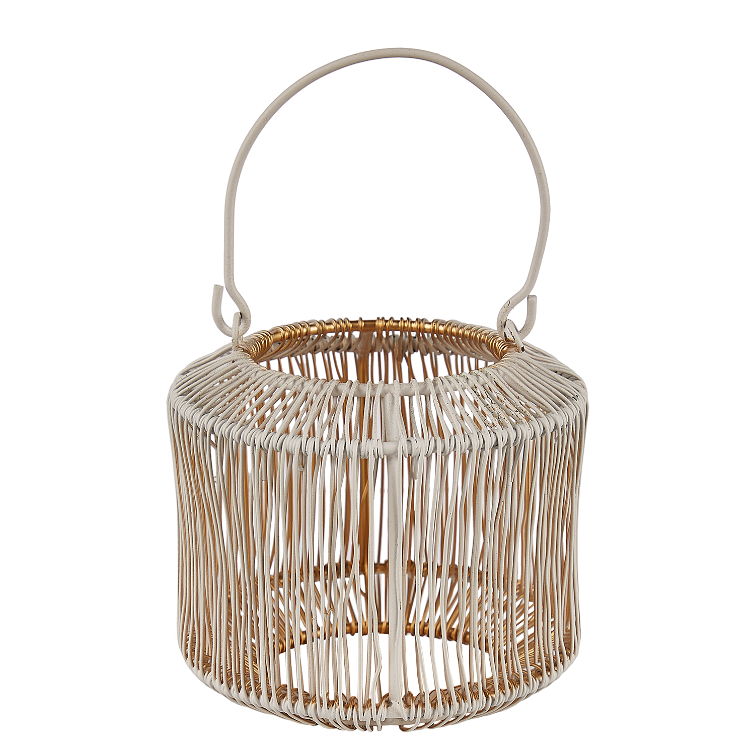 YOKO suport lumanari mini-felinar alb | 9x7,5 cm