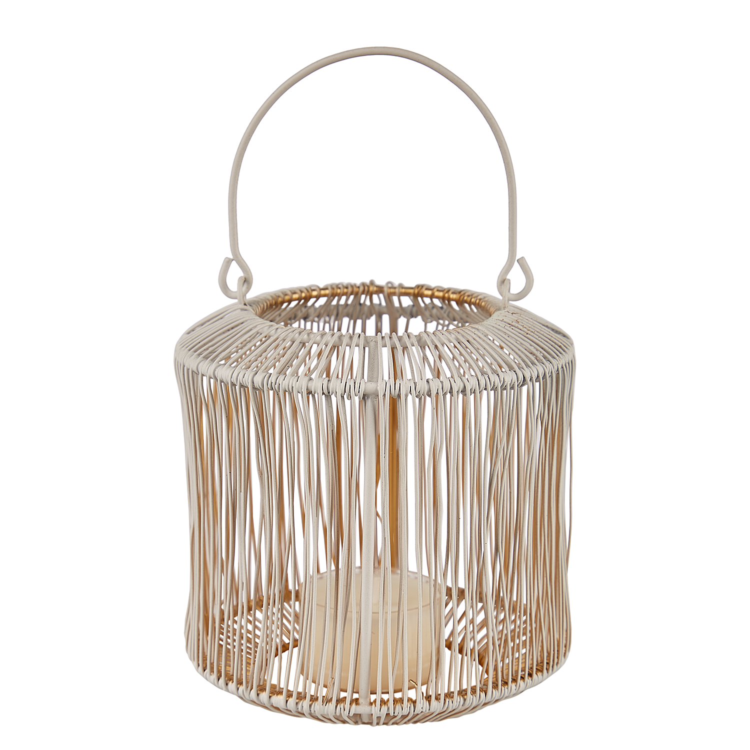 YOKO suport lumanari mini-felinar alb | 10x10 cm