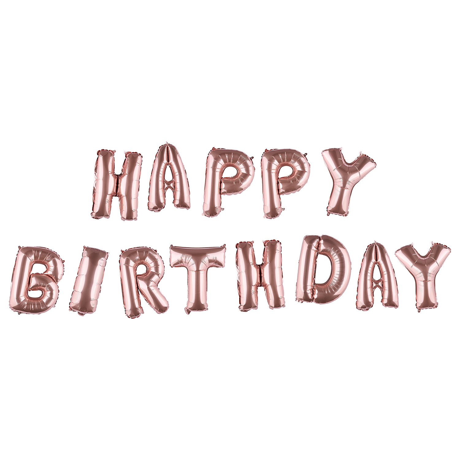 UPPER CLASS baloane din folie Happy Birthday, roz