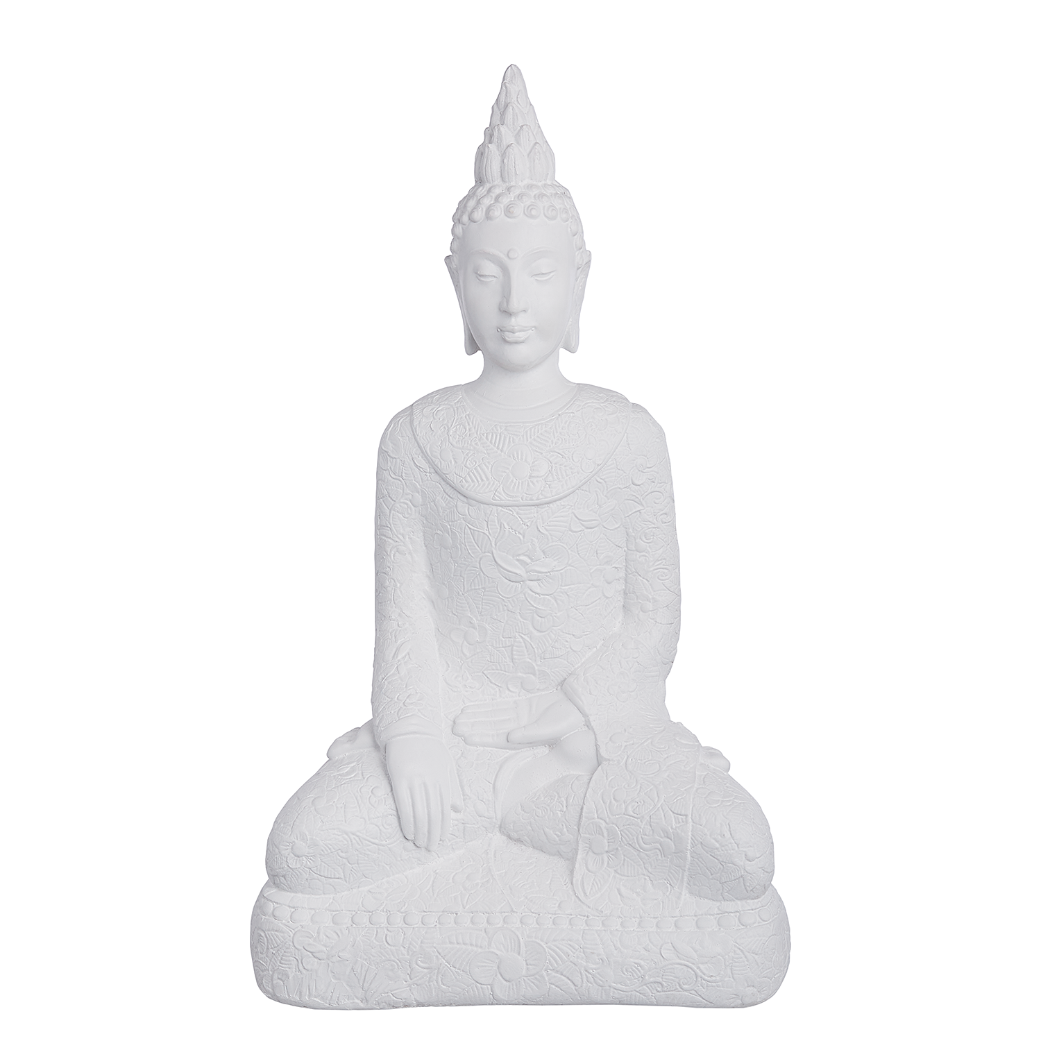 BUDDHA statuie 60cm alba