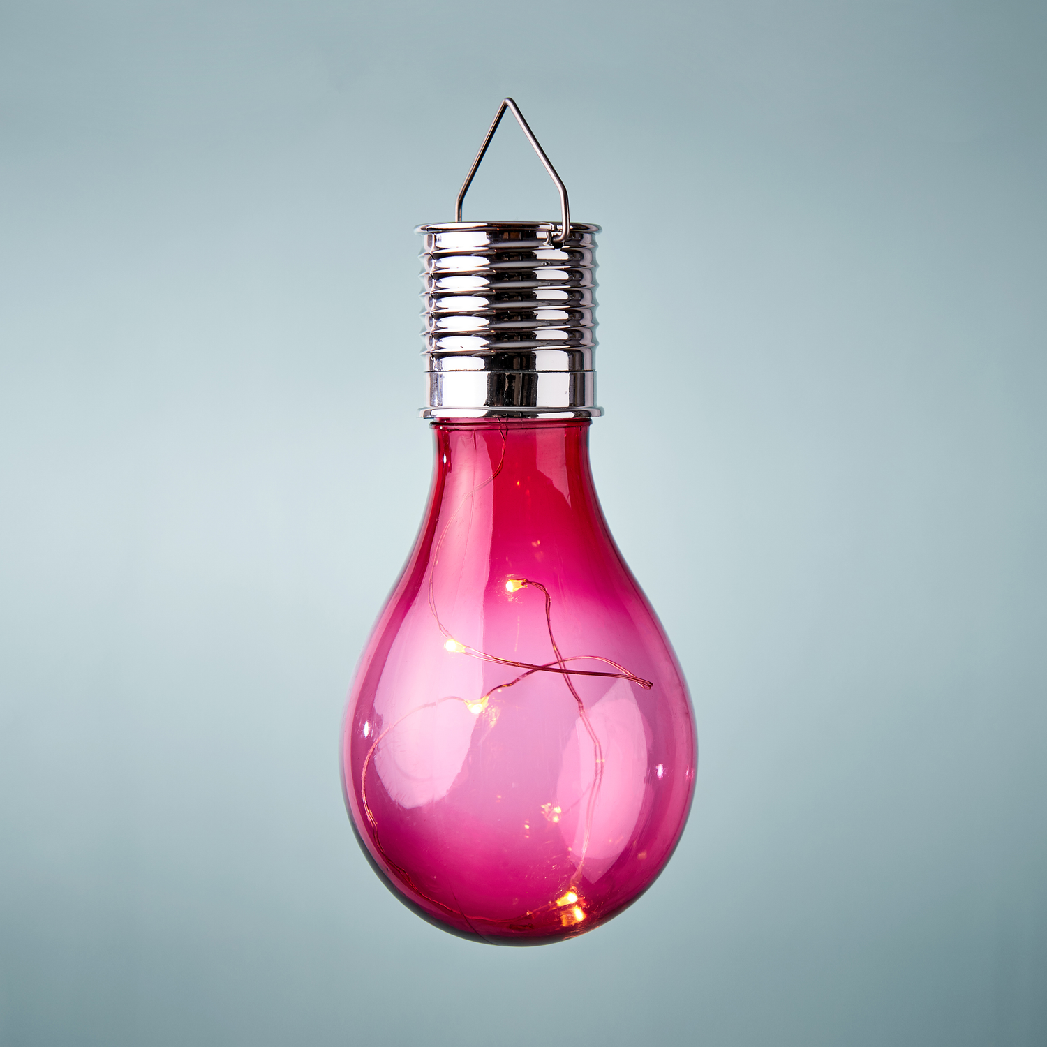 SUNLIGHT bec de agatat cu incarcare solara, roz