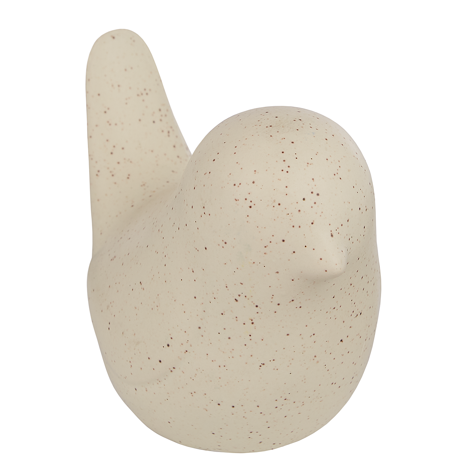 BIRDY pasare ceramica 10cm bej