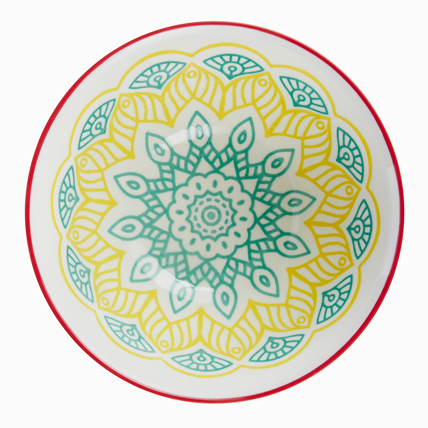 ORNAMENTS bol 520 ml, verde/galben