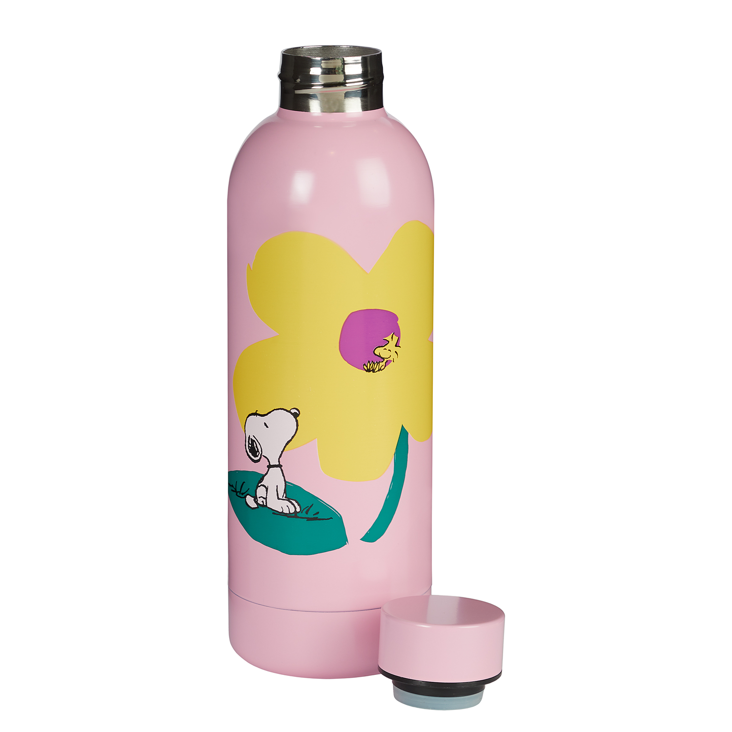 PEANUTS sticla ss 500 ml, roz