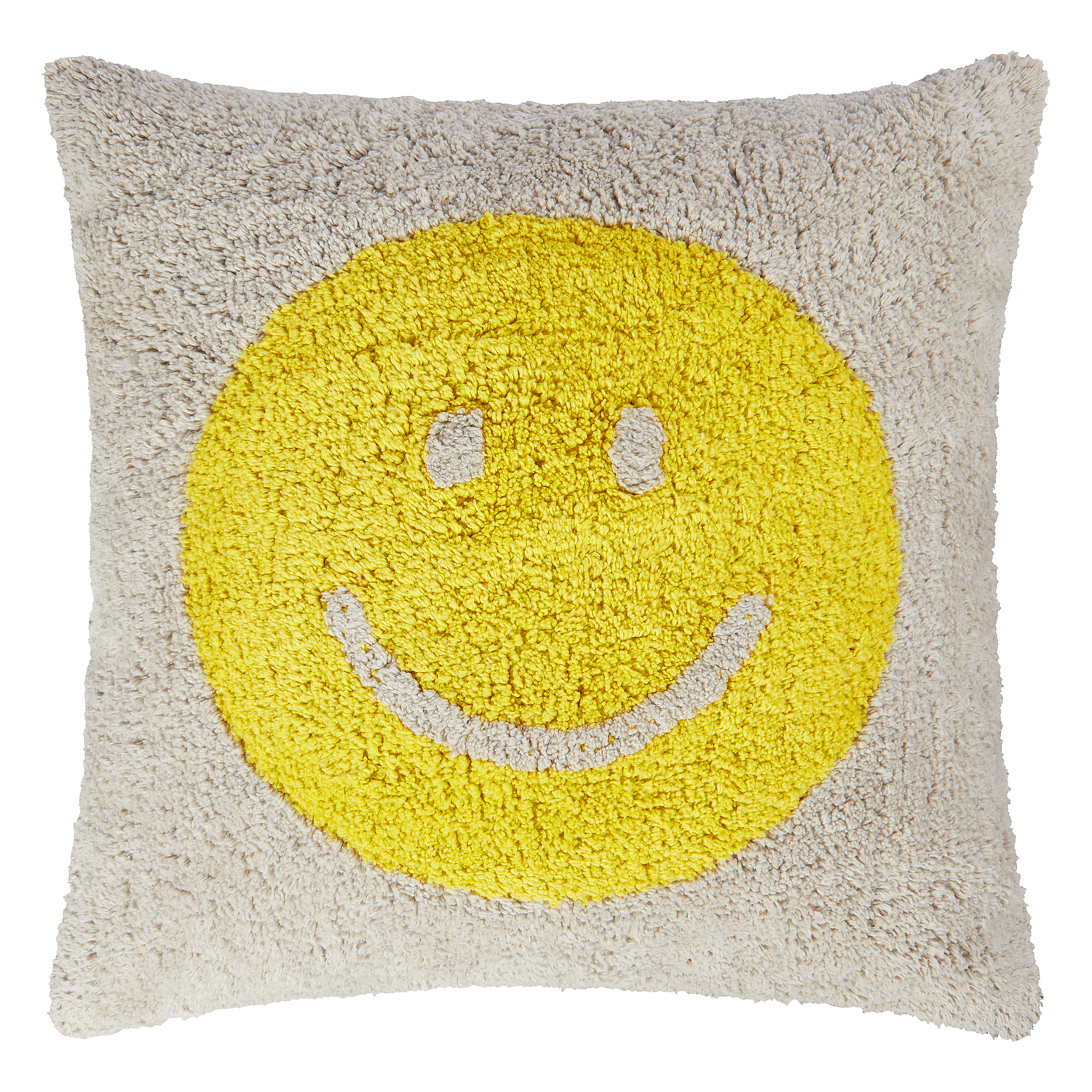 TUFTED SMILE perna 50x50 cm gri