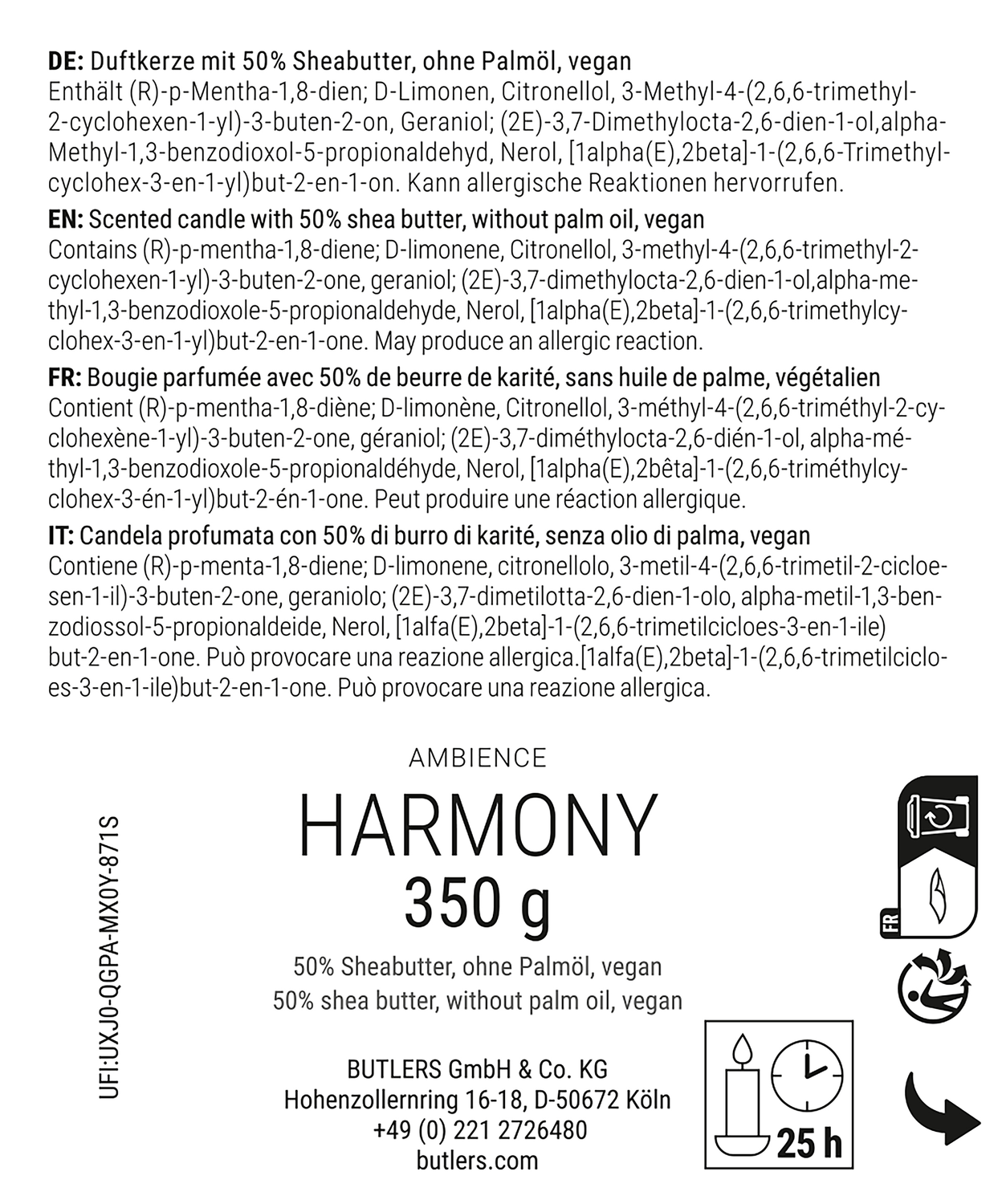 XXX lumanare parfumata Ø13,50 cm - LOVE