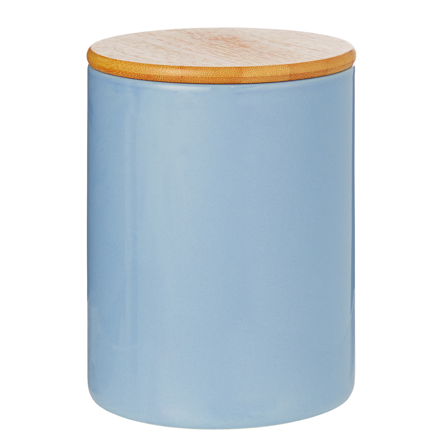 PEANUTS borcan depozitare L - albastru/floare mov