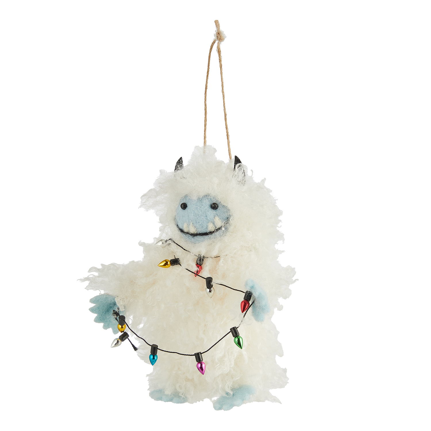 HANG ON ornament fetru Yeti cu lumini