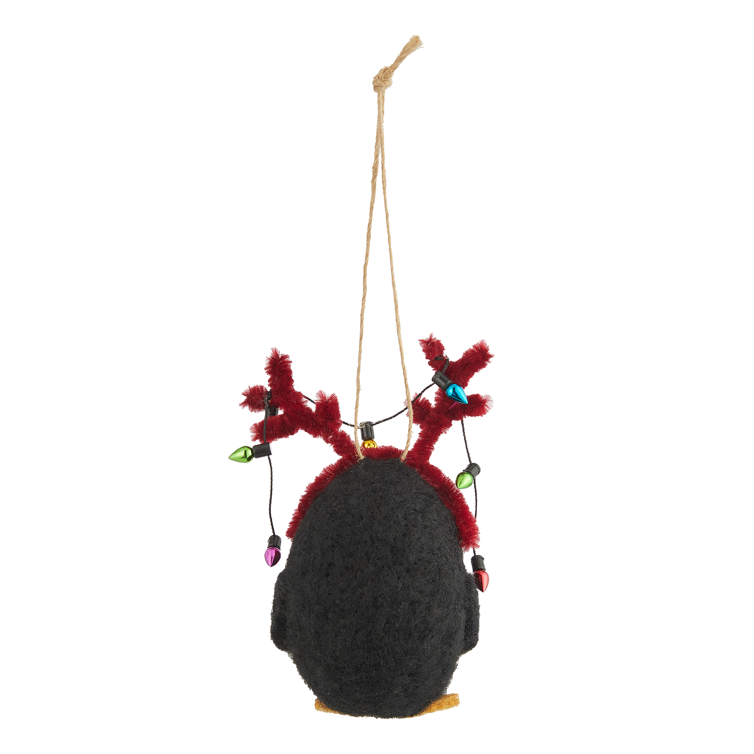HANG ON ornament fetru pinguin cu coarne