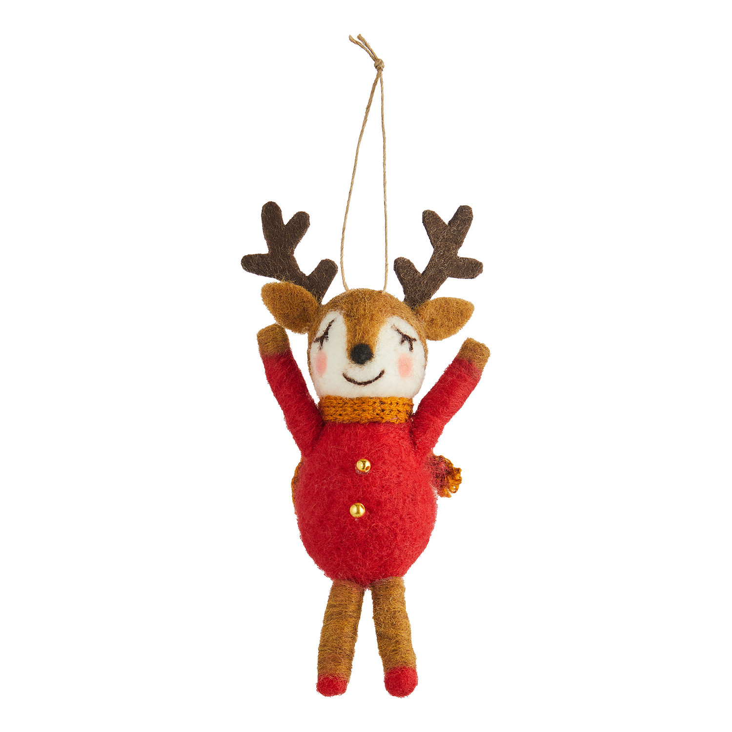 HANG ON ornament fetru cerb cu pulover