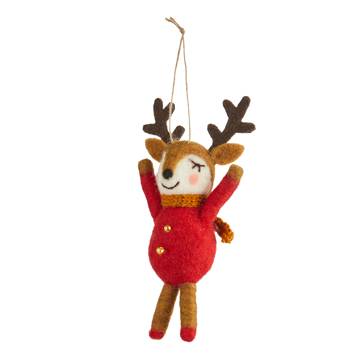 HANG ON ornament fetru cerb cu pulover