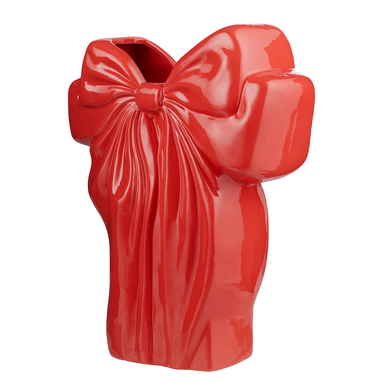 PRESENT vaza ceramica funda rosie