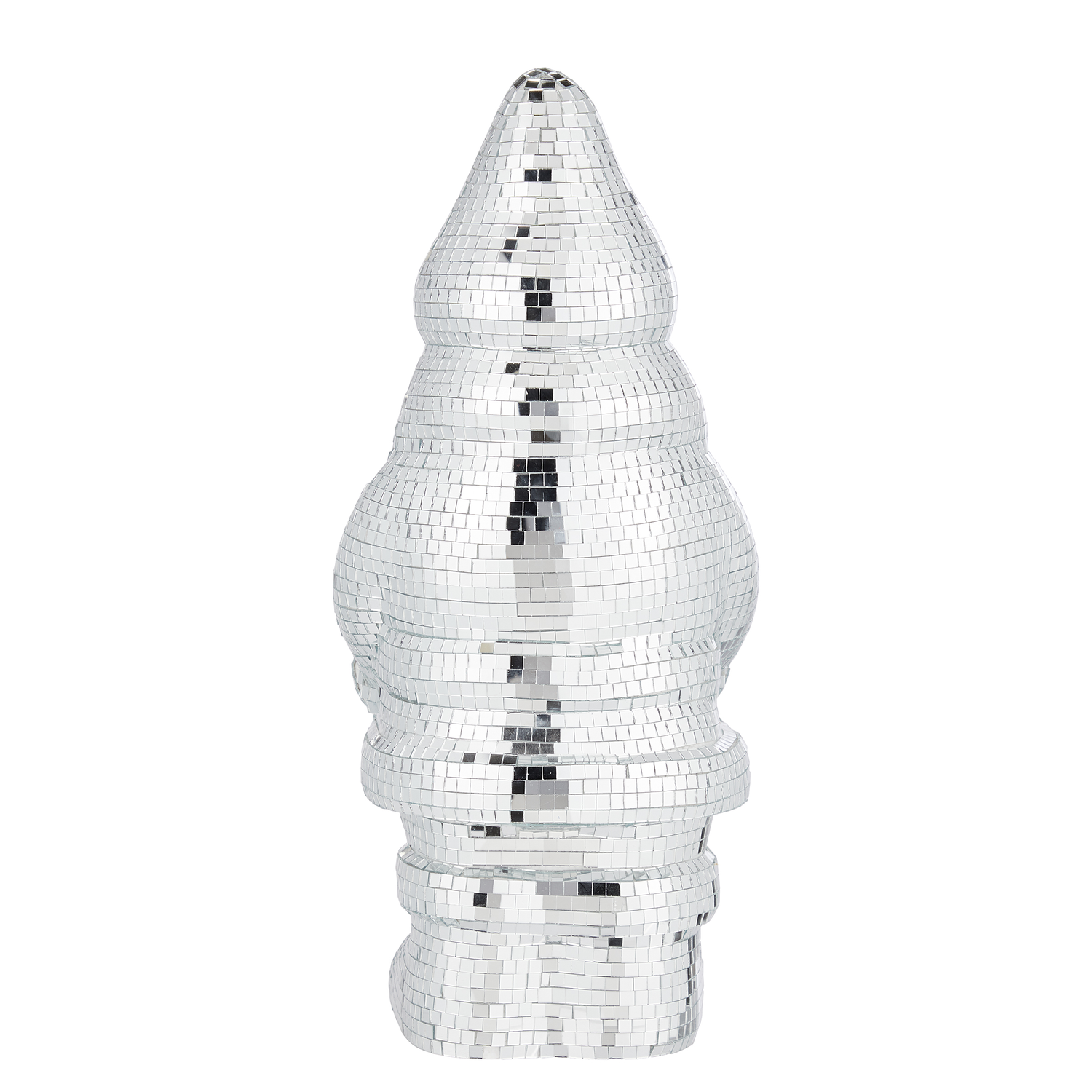 DISCO Mos Craciun oglinda 45cm argintiu