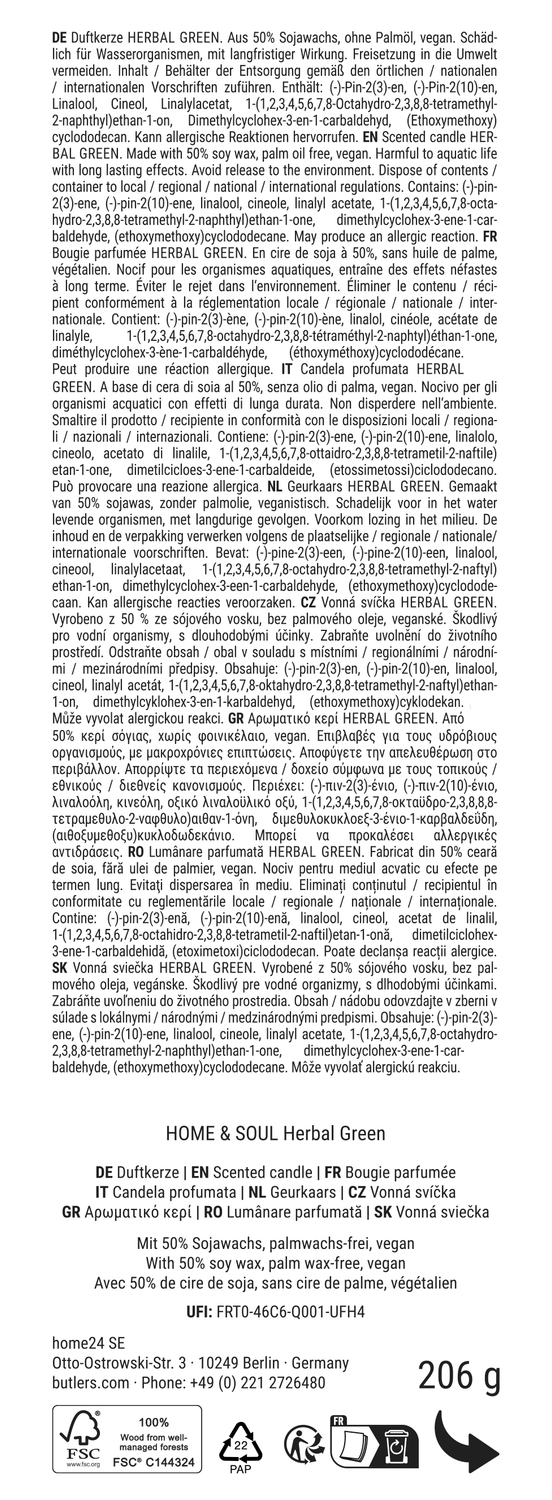 HOME & SOUL lumanare parfumata - X Warm Winter