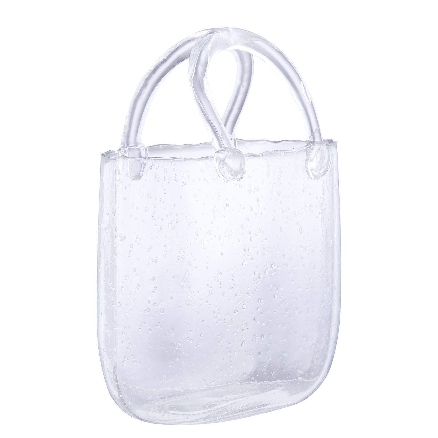 KELLY vaza din sticla cu manere transparenta