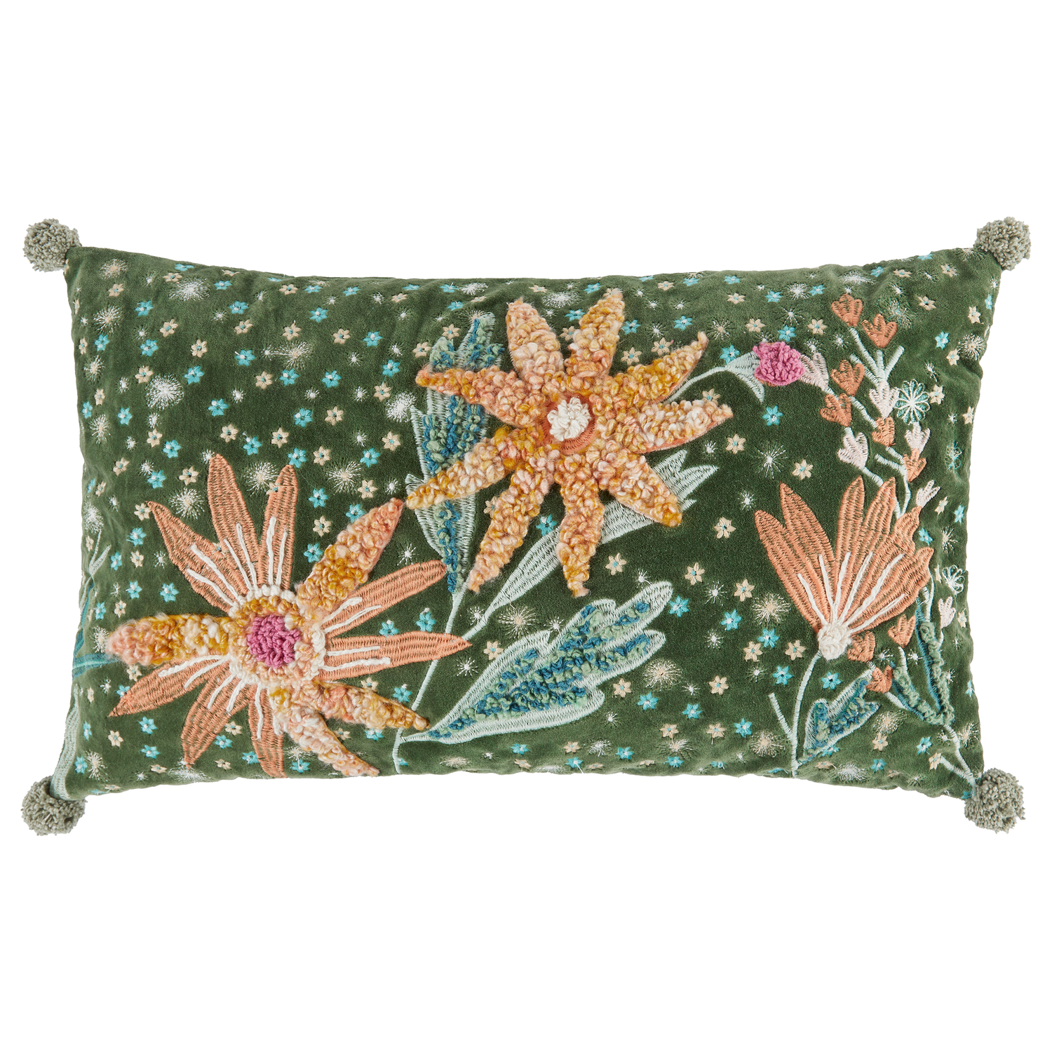 BOHEMIAN perna 30x50cm flowerfield gri