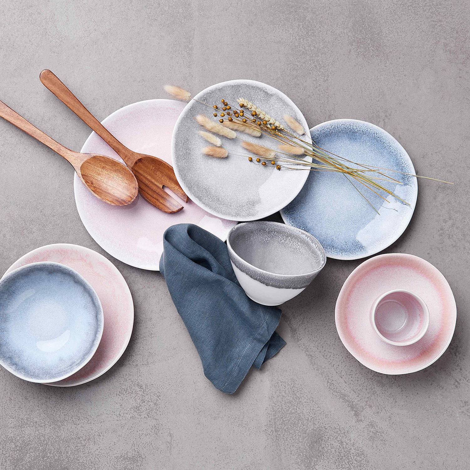 ATLANTIS farfurie pentru mic dejun Ø 23 cm, gri