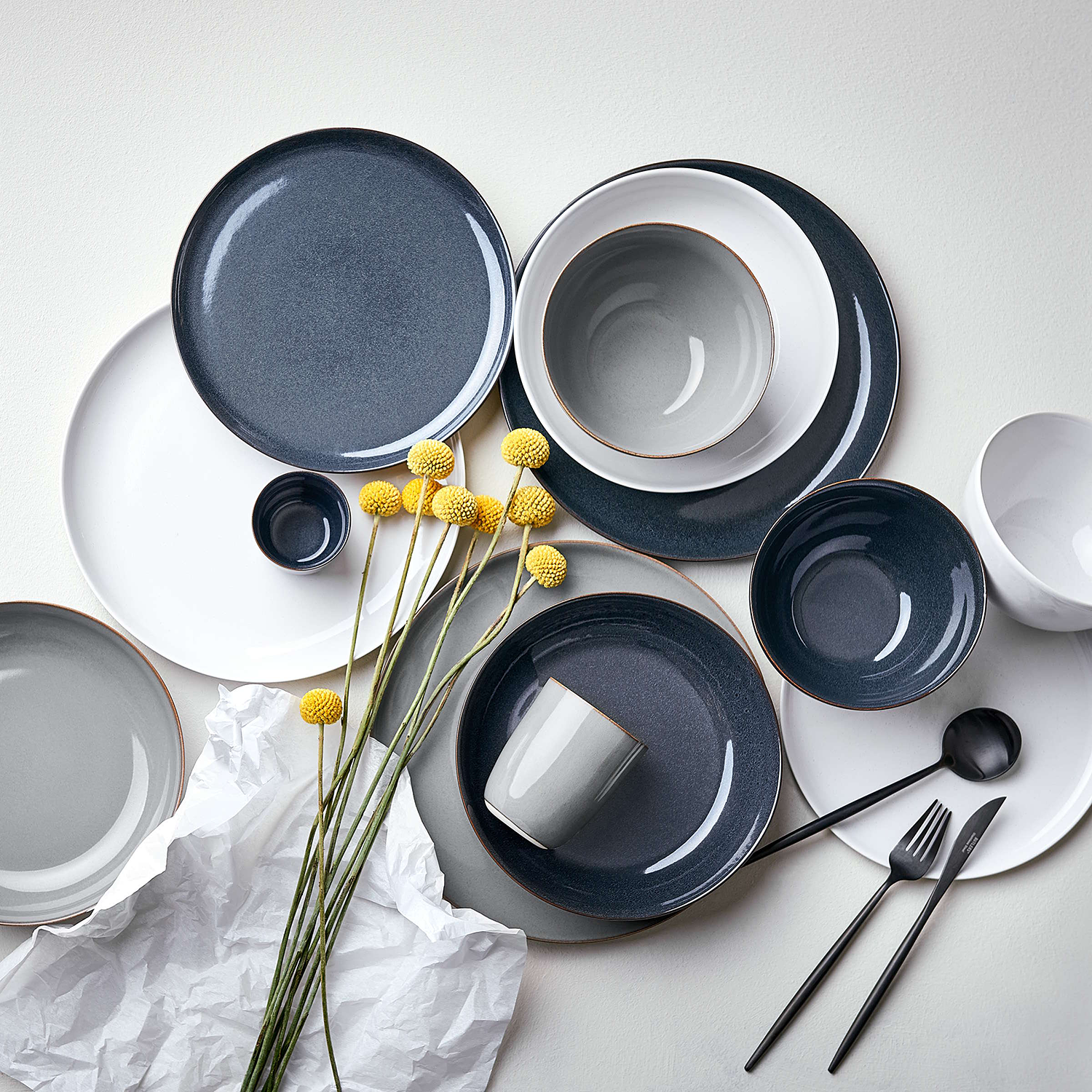 NATIVE farfurie pentru cina Ø 27 cm, alba