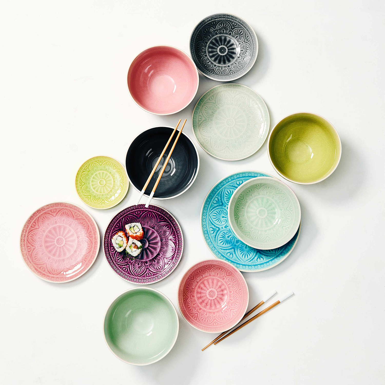 SUMATRA farfurie Ø 25 cm, turcoaz