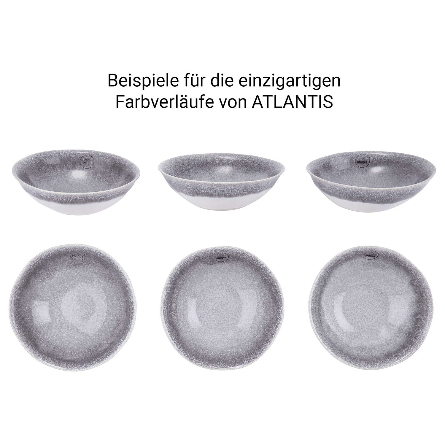 ATLANTIS bol 550 ml, gri