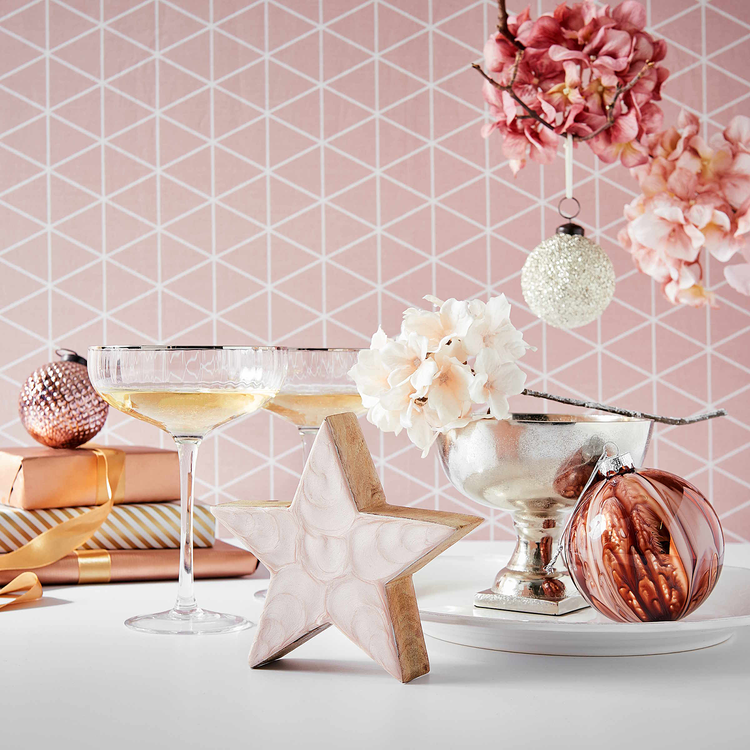 GOLDEN TWENTIES bol pentru sampanie cu margine aurie