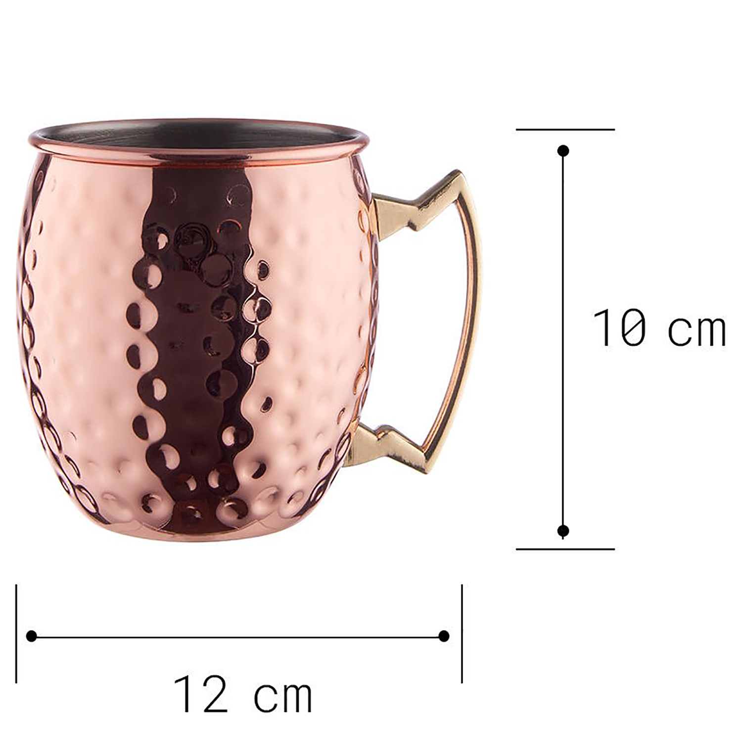 MOSCOW MULE cana cocktail inox 470 ml, rose-gold