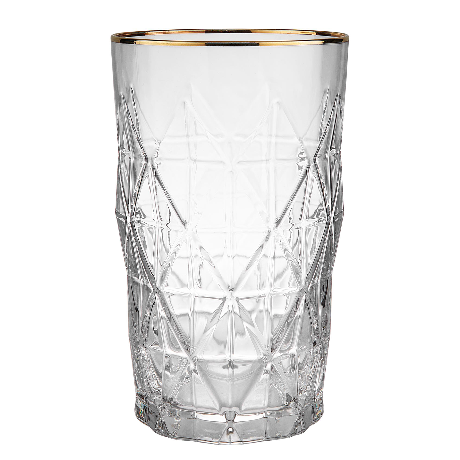 UPSCALE pahar highball cu margine aurie 460ml