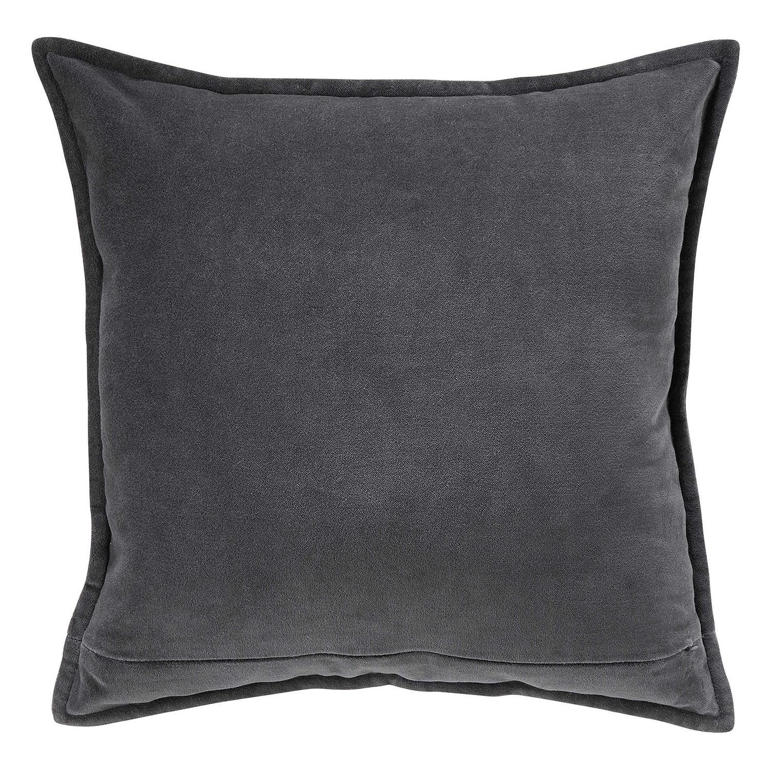 COTTON VELVET perna 45x45cm, antracit