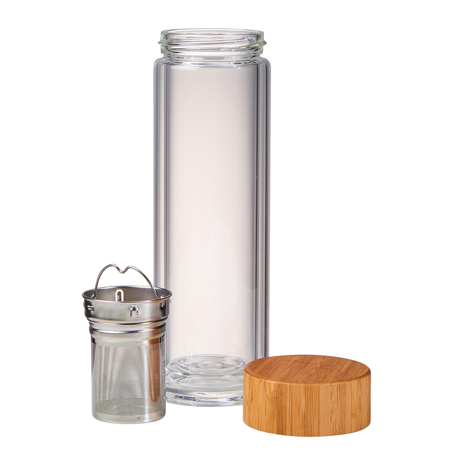 TEA TENDER sticla de ceai cu filtru detasabil 450 ml - transparent