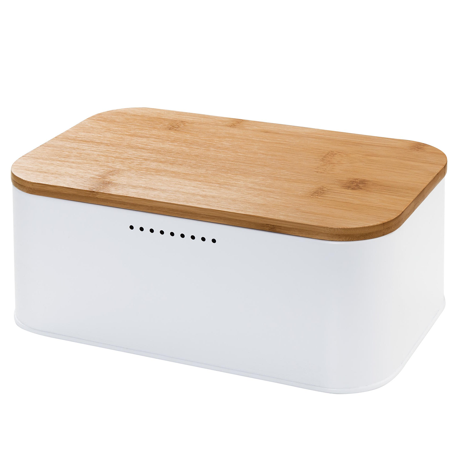 BREAD'N'BREAKFAST cutie paine cu capac alb