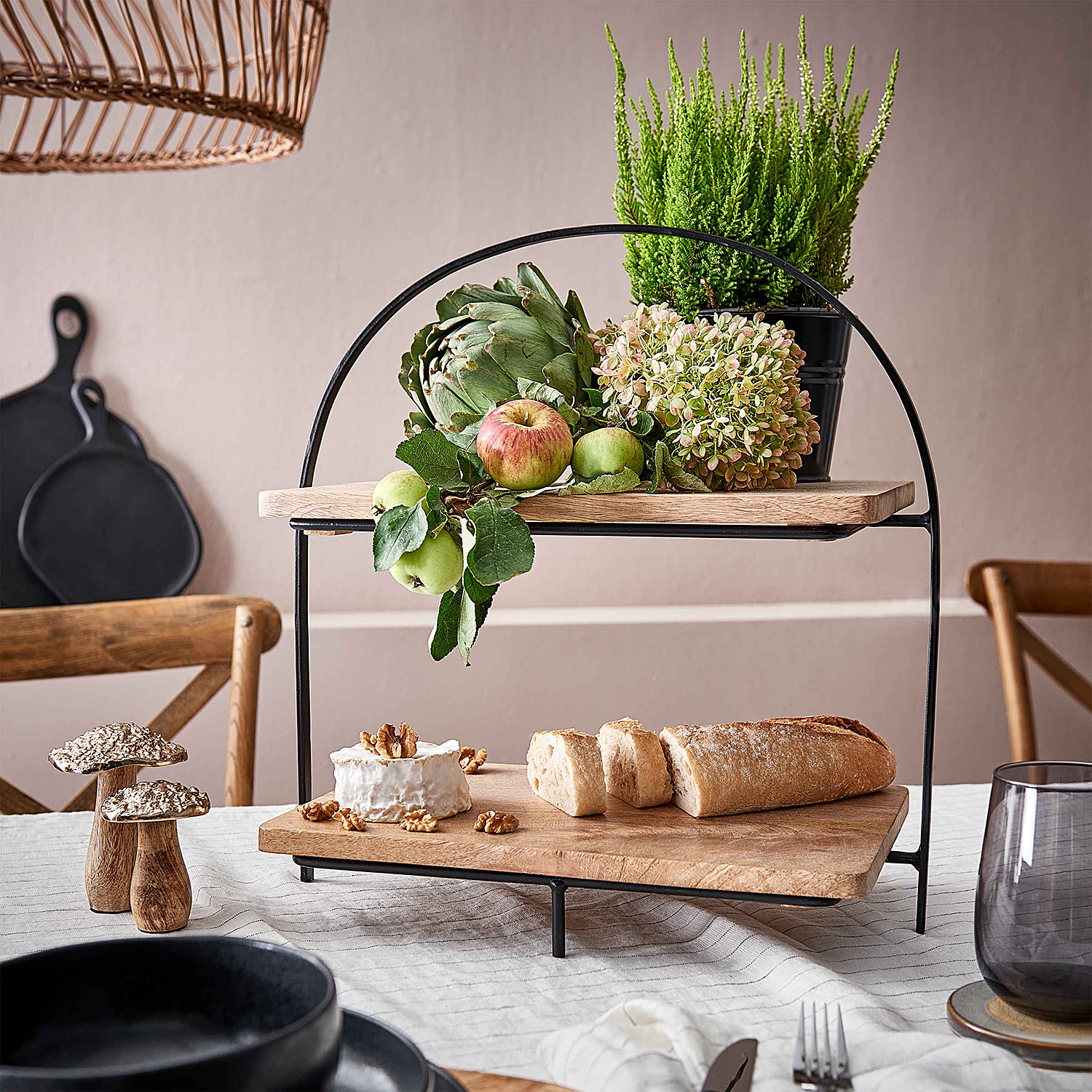 MANGO DAYS two suport etajat dreptunghiular